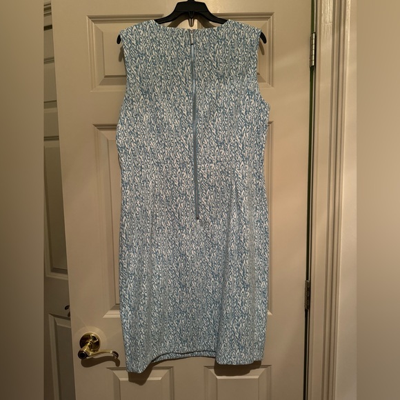 New with Tags Calvin Klein Baby Blue & White Dress - Picture 3 of 5